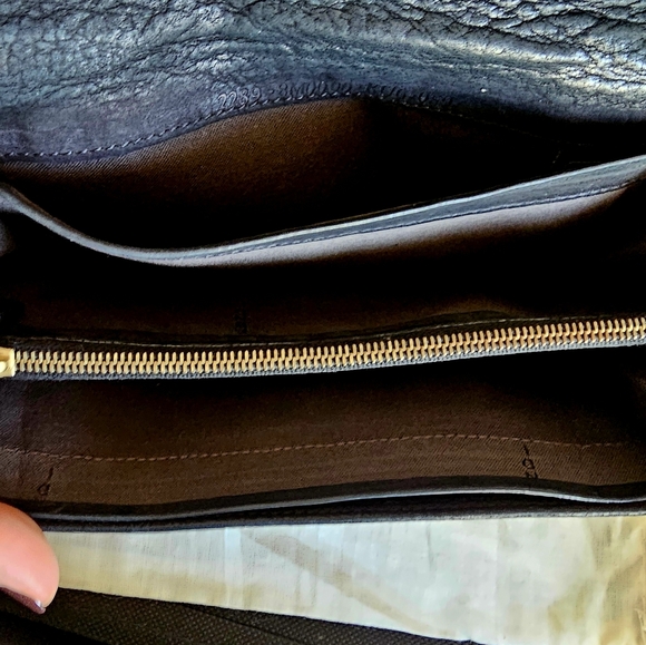 Fendi Black Leather Wallet with Gold Studs - Picture 6 of 11